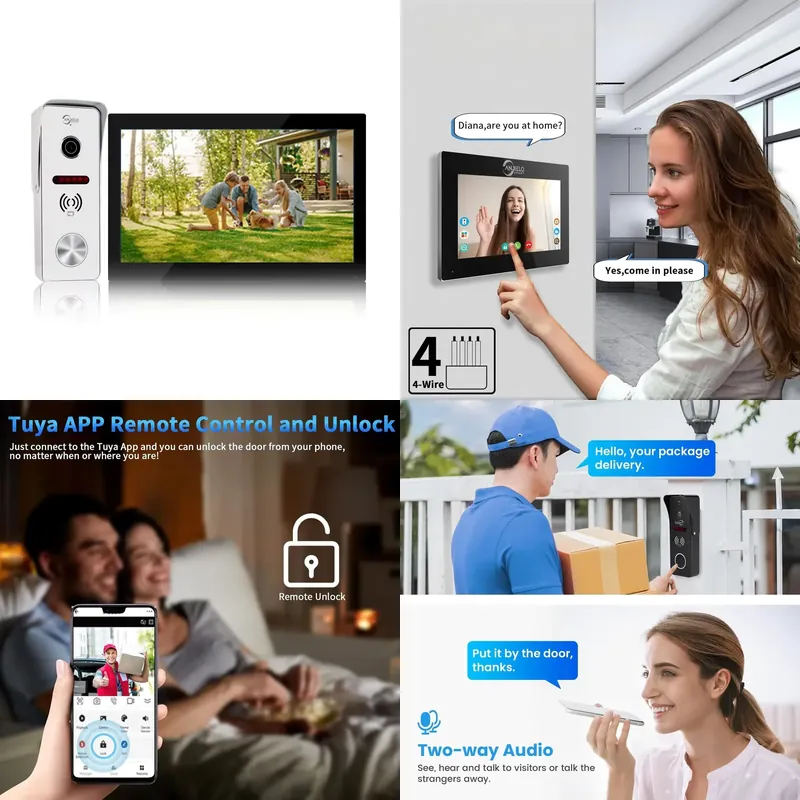 Access Control System Rfid Kit - System domofonowy z kamerą i ekranem