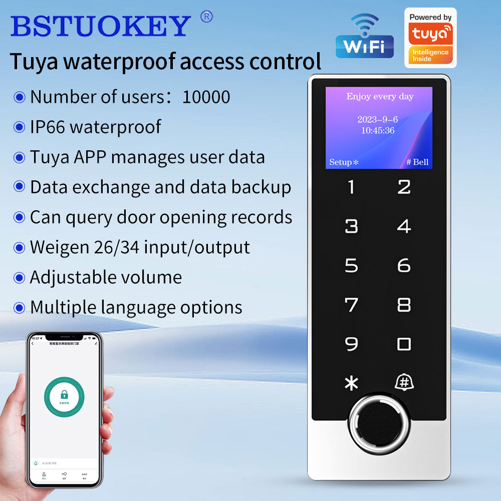 Door Access Control Keypad Rfid - Obsługa aplikacji Tuya, WiFi, RFID, klawiatura