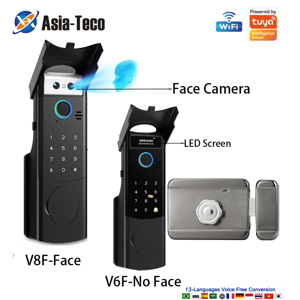 Door Access Control Keypad Rfid - Inteligentny zamek do drzwi WiFi, wodoodporny,