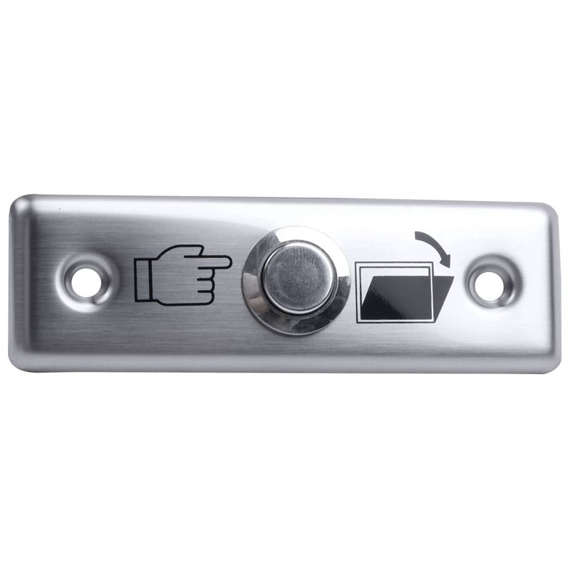 Exit Button Push To Release - Stylowy, stalowy przycisk do otwierania drzwi,