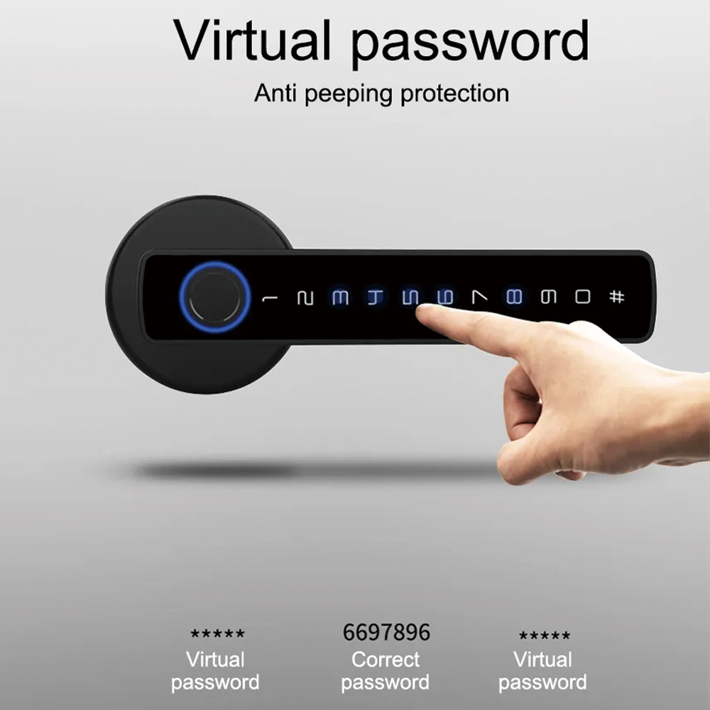 TYSH Tuya Smart Automatyczne z – Fingerprint Access Control Door recenzja i cena