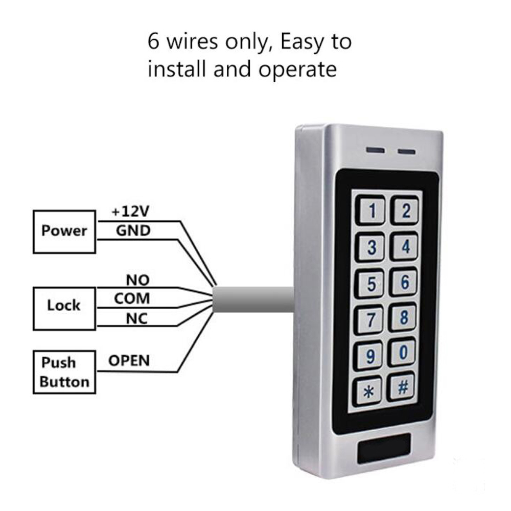 1000 użytkowników Elektroniczn – Access Control System Rfid Kit recenzja i cena