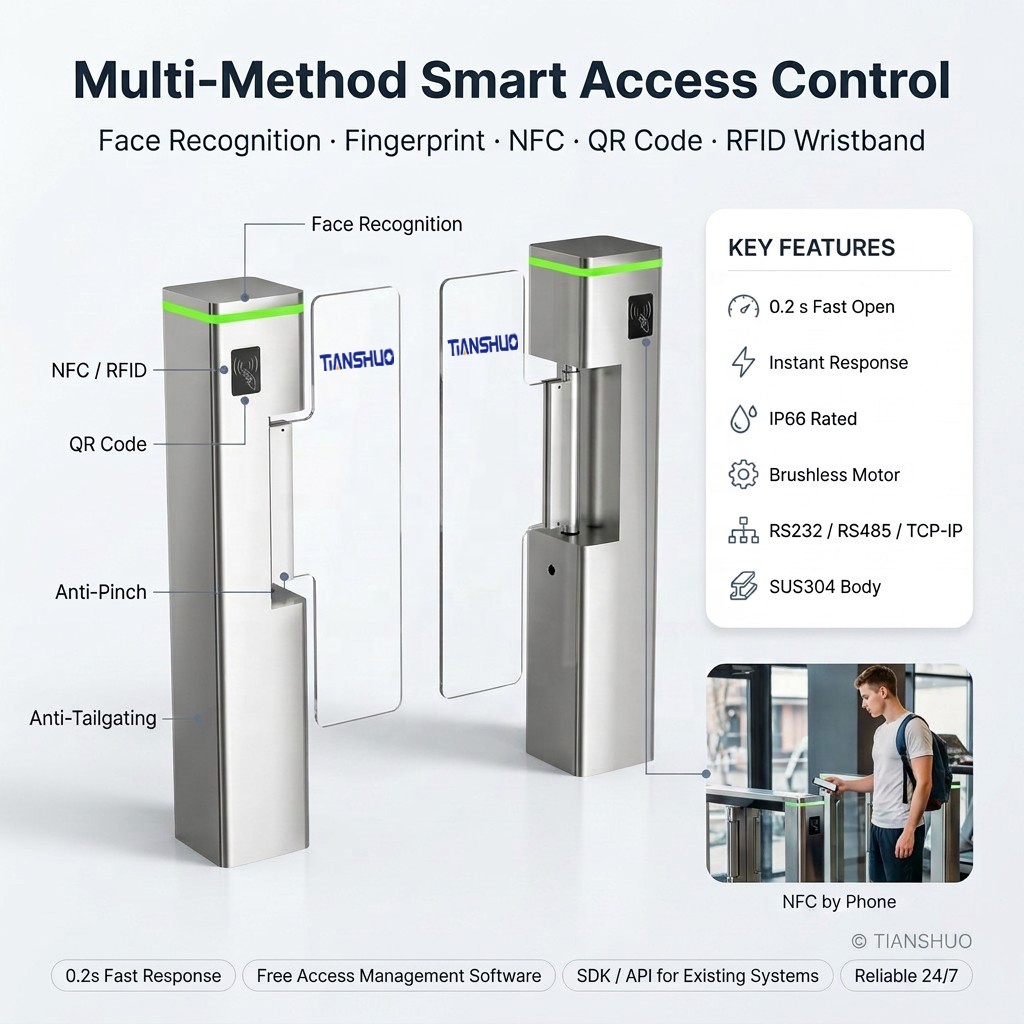 Kontrola dostępu za pomocą bra – Turnstile Gate Access Control recenzja i cena