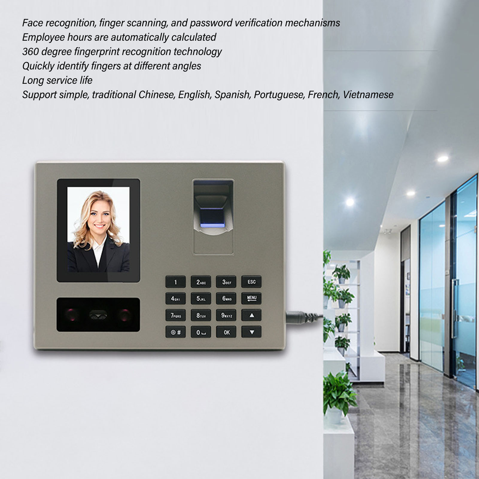 Rejestrator czasu pracy, biome – Biometric Time Attendance Machine recenzja i cena