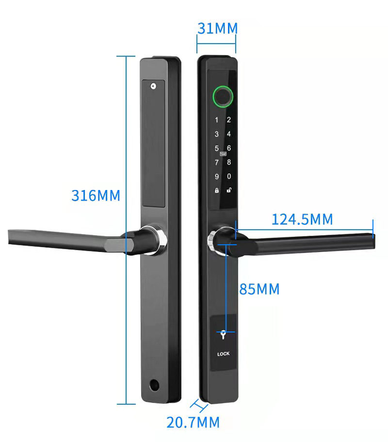 ZHDCOOKEY Biometryczny Cyfrowy – Door Access Control Keypad Rfid recenzja i cena