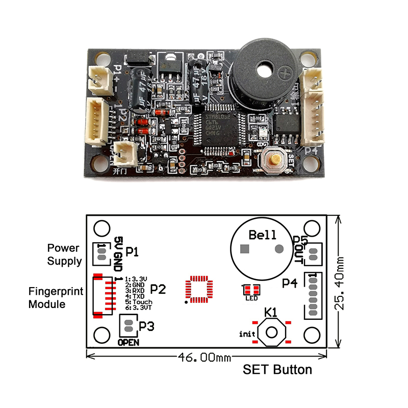KS200 DC3,7V–6,5V lub zasilani – Access Control Board 4 Door recenzja i cena