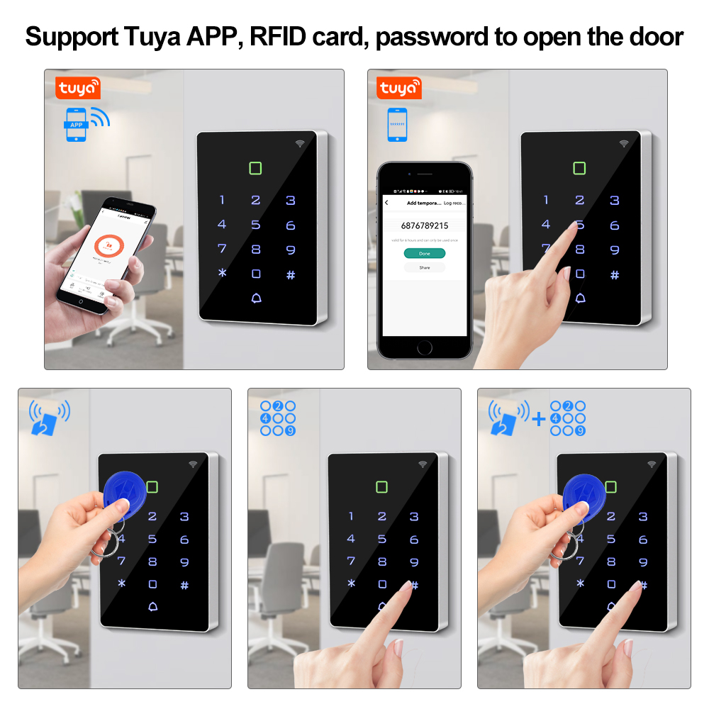 WiFi Tuya APP kontrola dostępu – Door Access Control Keypad Rfid recenzja i cena