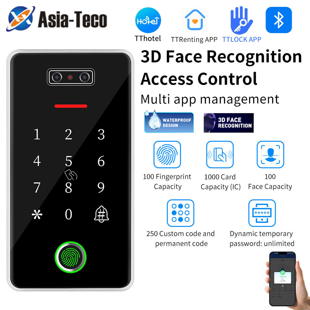 TTLOCK biometryczna 100 twarzy – Door Access Control Keypad Rfid recenzja i cena